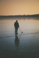 Eishockey auf gefrorenem See