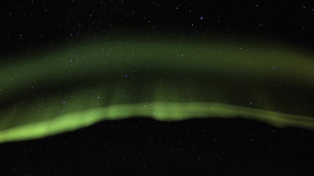 Aurora borealis with beautiful night sky stars background
