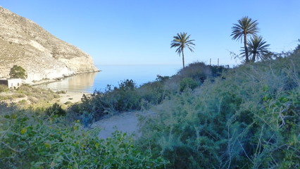 Cala San Pedro en Cabo de Gata-Níjar en Almeria, Andalucía (España)