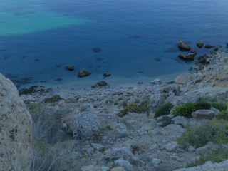 Cala San Pedro en Cabo de Gata-Níjar en Almeria, Andalucía (España)