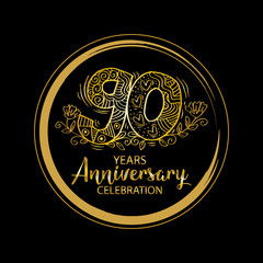 90th anniversary celebration logo
