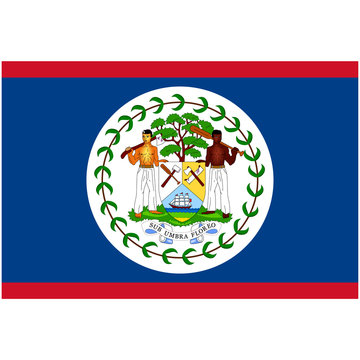 Belize flag vector