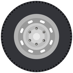 Car wheel vector