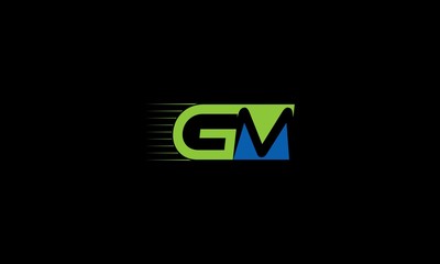 initial letter gm linked, GM G M Letter Logo Design Template, Creative Modern Letters Vector Icon Logo Illustration.