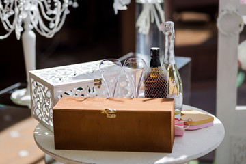 Wedding box for money gifts and wishes