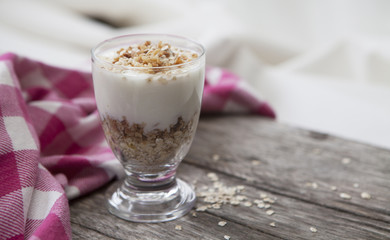 dessert a la crème fraiche et framboise