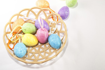 Easter. Easter eggs.