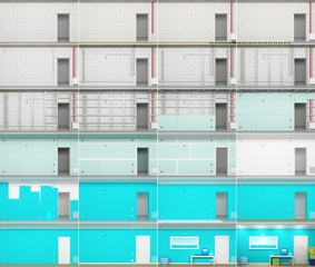 The process of building a room