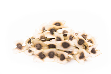 Moringa Oleifera seeds and fruit. The asian herbs have medicinal properties