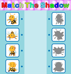 Find the correct shadow of the bee