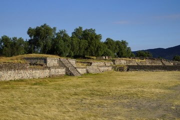 One of the smaller pyramids in Teotihuacan, Mexico