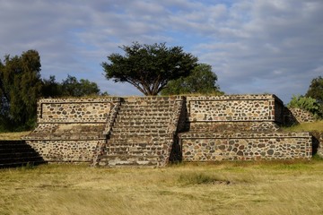 One of the smaller pyramids in Teotihuacan, Mexico