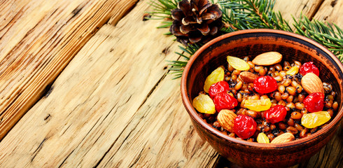 traditional christian Christmas dish, kutya