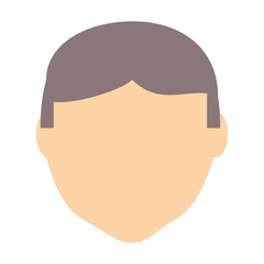 avatar man face icon over white background, colorful design. vector illustration
