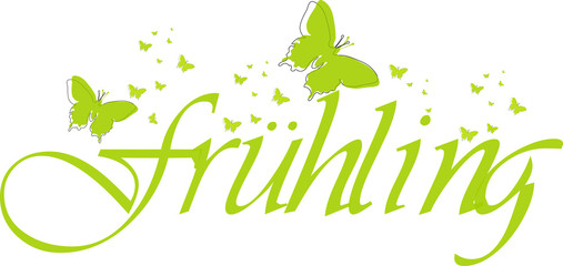 Frühling mit Schmetterlingen