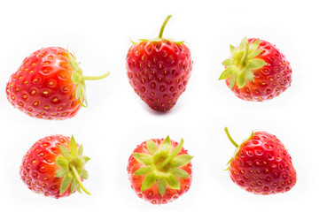 Strawberry on white background