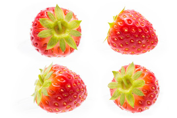 Strawberry on white background