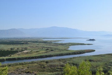 Obraz premium Lake.Landscape.Koydcegiz.Mugla.Turkey