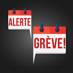 calendrier bulle : alerte grève !