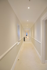 Fototapeta na wymiar Light Empty Corridor in Refurbishment