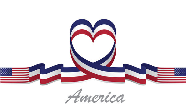 abd flag and love ribbon