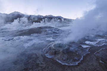 Geysers of Tatio in Atacama, Chile