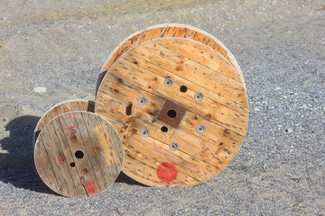 wooden coil for cables