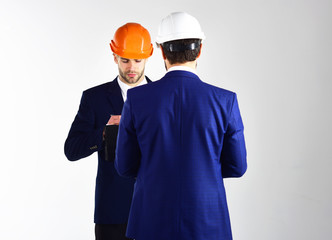 Construction, business people, design concept.