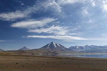 Miscanti lagoon, Atacama desert, Chile