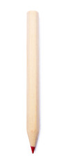 Wooden colorful ordinary pencils isolated on a white background 