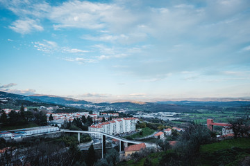Ponte da Ribera da Carpinteira. Pedestrian Bridge in Covilha, Portugal.