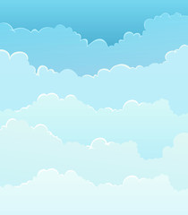 Sky Background With Clouds Layers