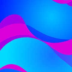 Colorful abstract bright background with wavy lines and shapes. Decorative design texture.