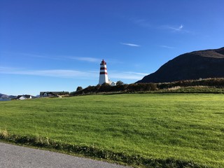 Fototapeta na wymiar Alnes lighthouse Godøy Ålesund Norway