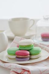 Breakfast with macaroons