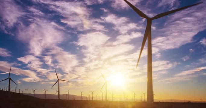 Large wind farm in California.