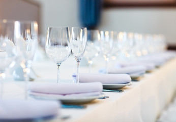 beautifully served table in a restaurant