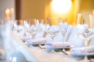 beautifully served table in a restaurant