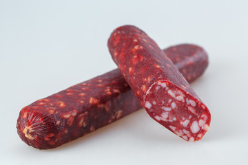 sausage on a white background