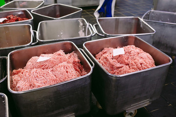 The meat chunks. The sausage factory.