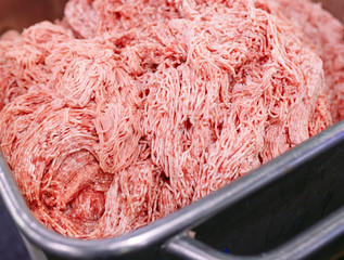 The meat chunks. The sausage factory.