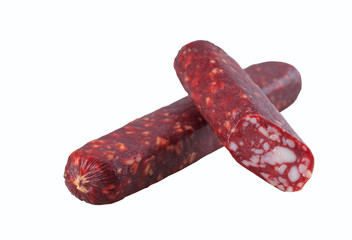 sausage on a white background
