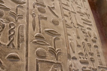 Hieroglyphics in Egypt