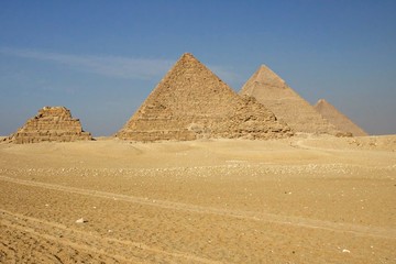 Fototapeta na wymiar Great Pyramids and the Sphinx of Egypt