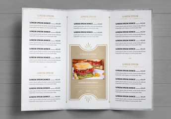 Set menu ristorante effetto marmo