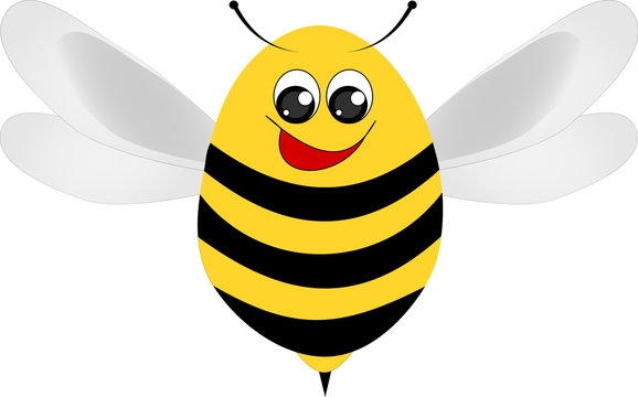Glückliche Biene
