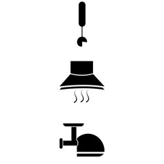 Electronic with home, exhaust fan and restaurant