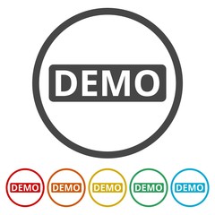 Simple Demo sign, 6 Colors Included