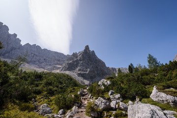 Espectaculares paisajes en las dolomitas