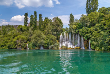 Fototapeta premium Roski slap waterfall, Croatia